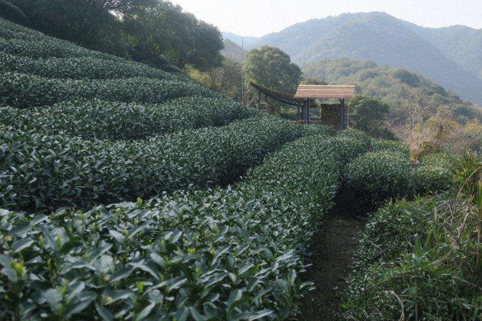 茶亭东立面远景 / East facade from afar