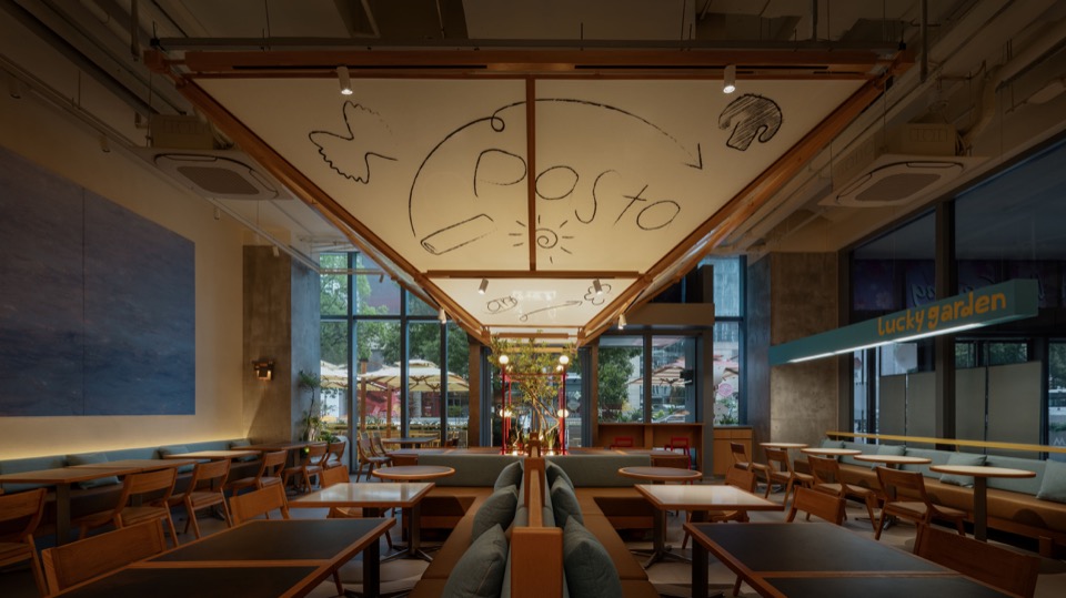 餐厅整体空间 / Overall dining space