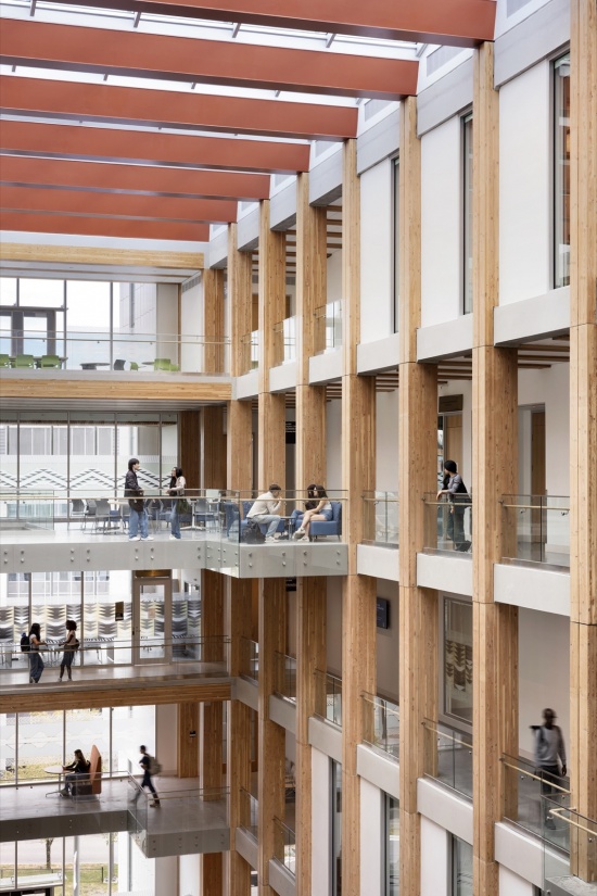 中庭内的多层连桥,multi-level bridges in the atrium