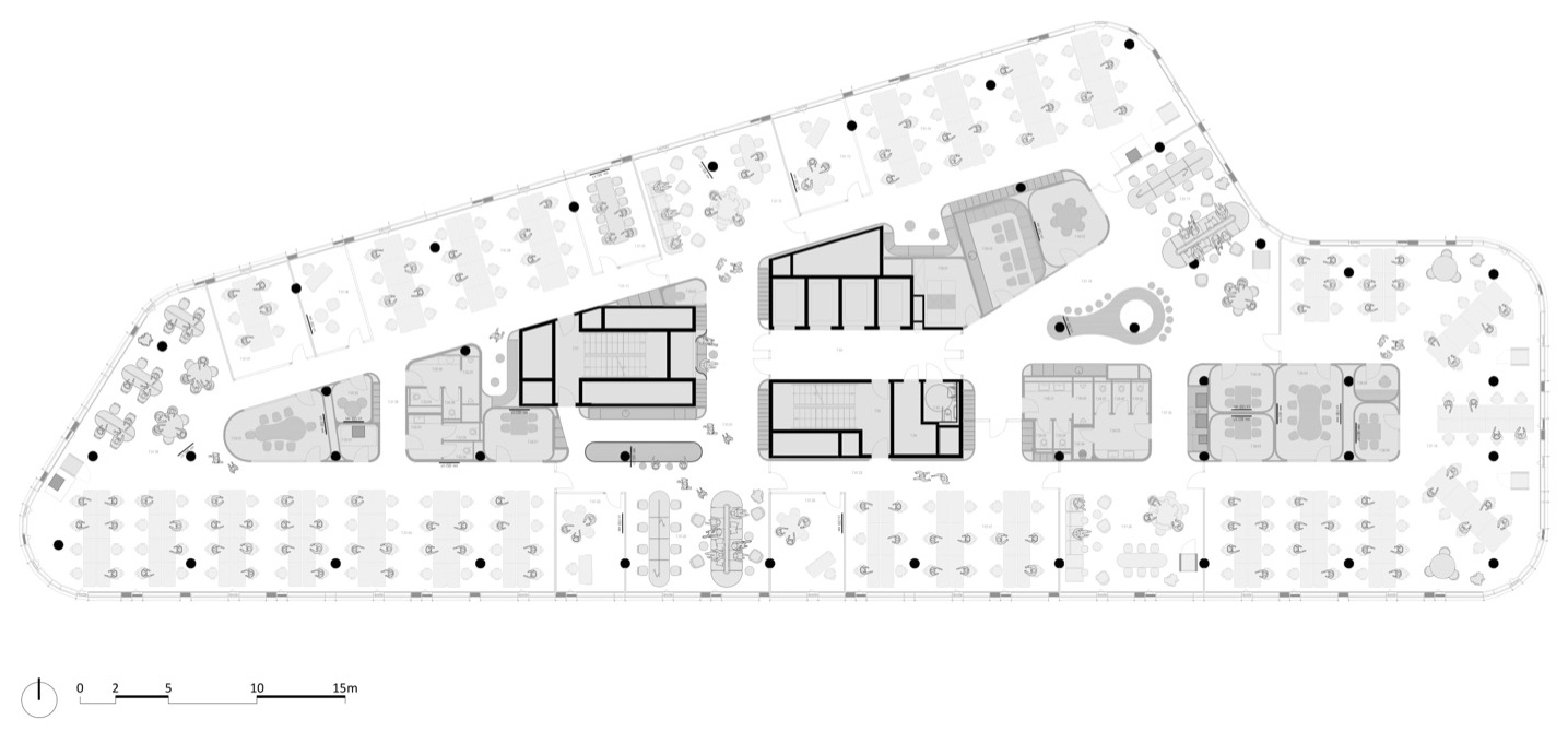 五层平面 / Fourth floor plan