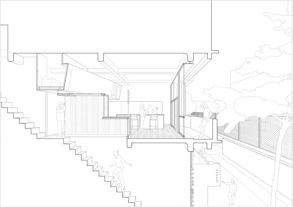 剖透视图 / sectional perspective