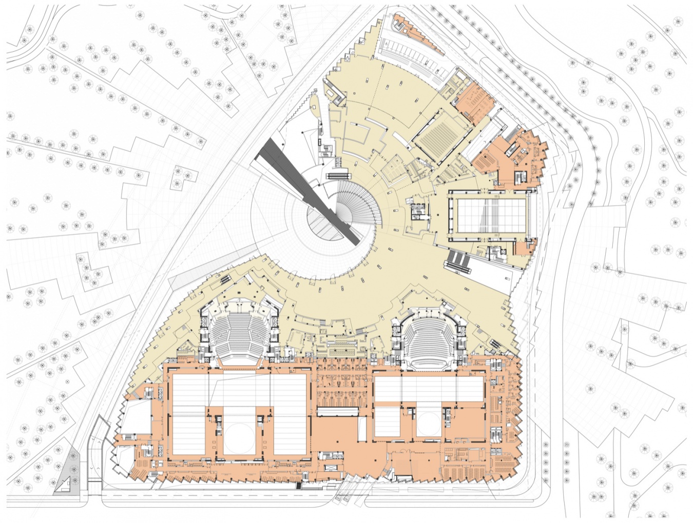 一层平面图,Ground floor plan
