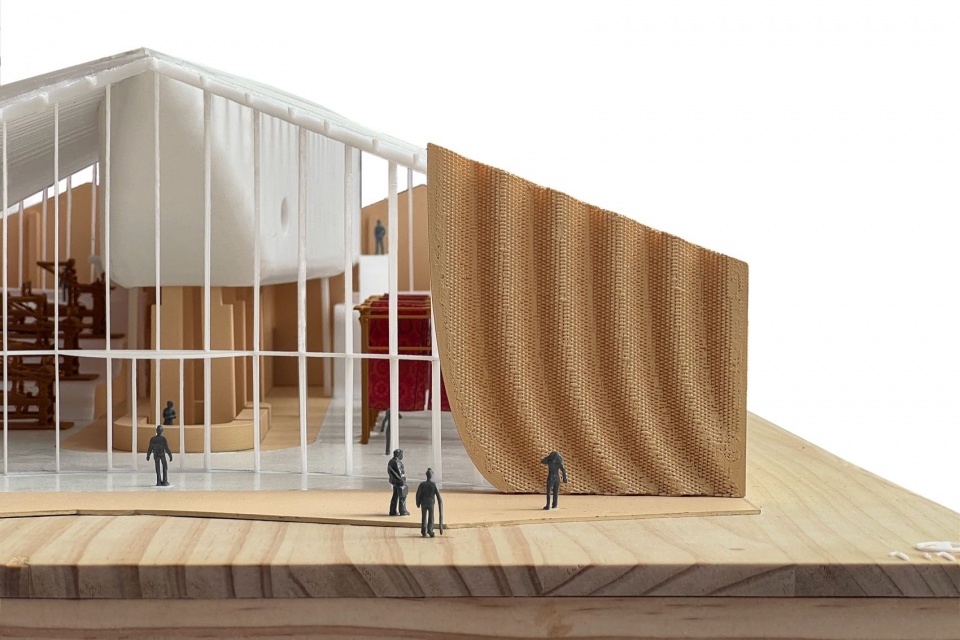 模型图-局部 / Architectural model - partial view