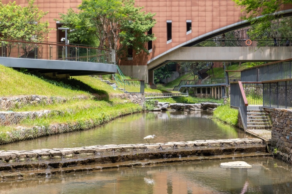 河道与廊桥,The watercourse and bridge