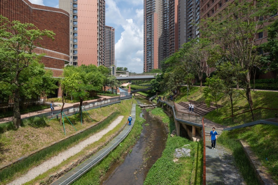 上游自然段改造后,Upper natural section after renovation