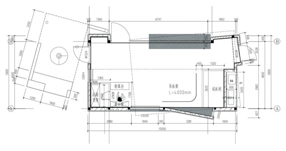 1号C盒子平面图,Box 1C floor plan