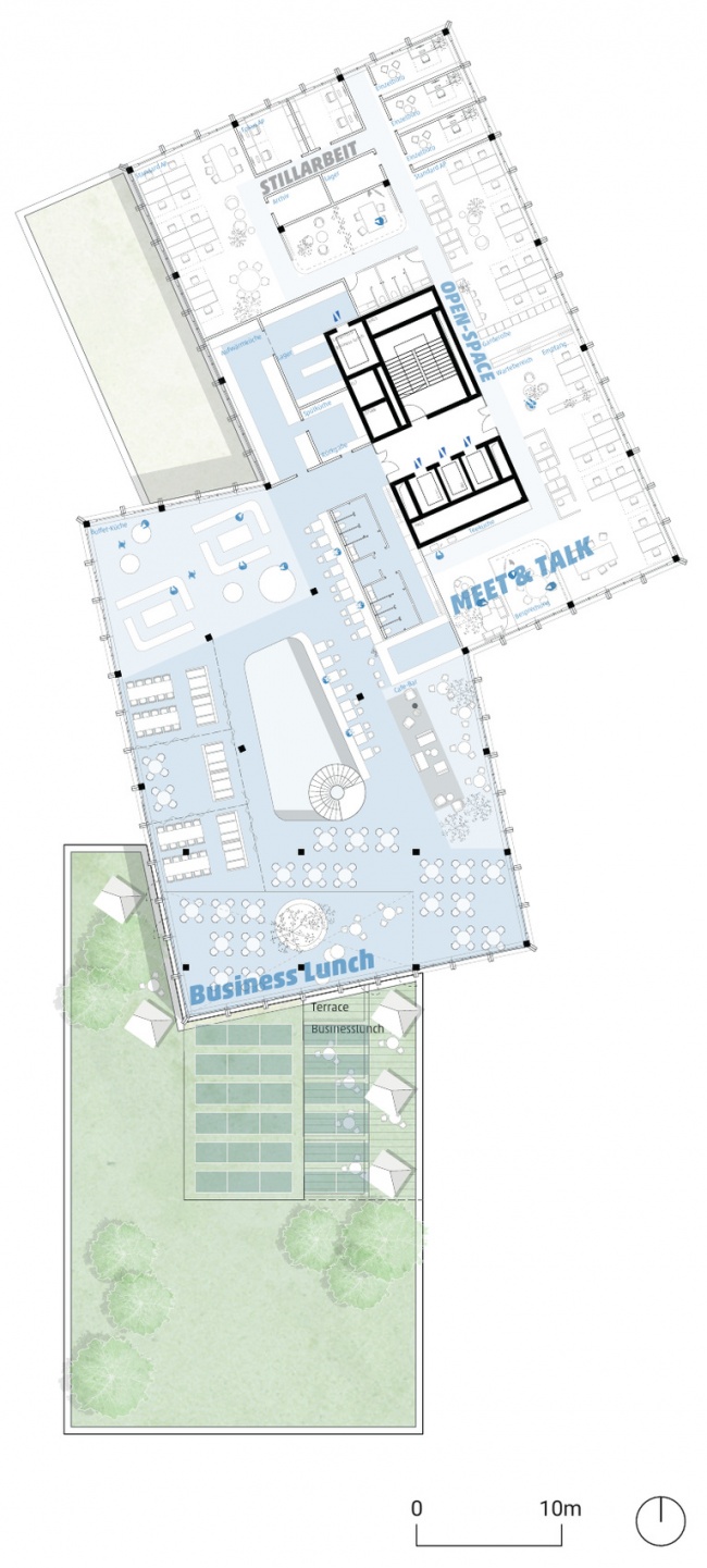 地上五层(4.OG)平面 / Fourth-floor plan (4.OG)