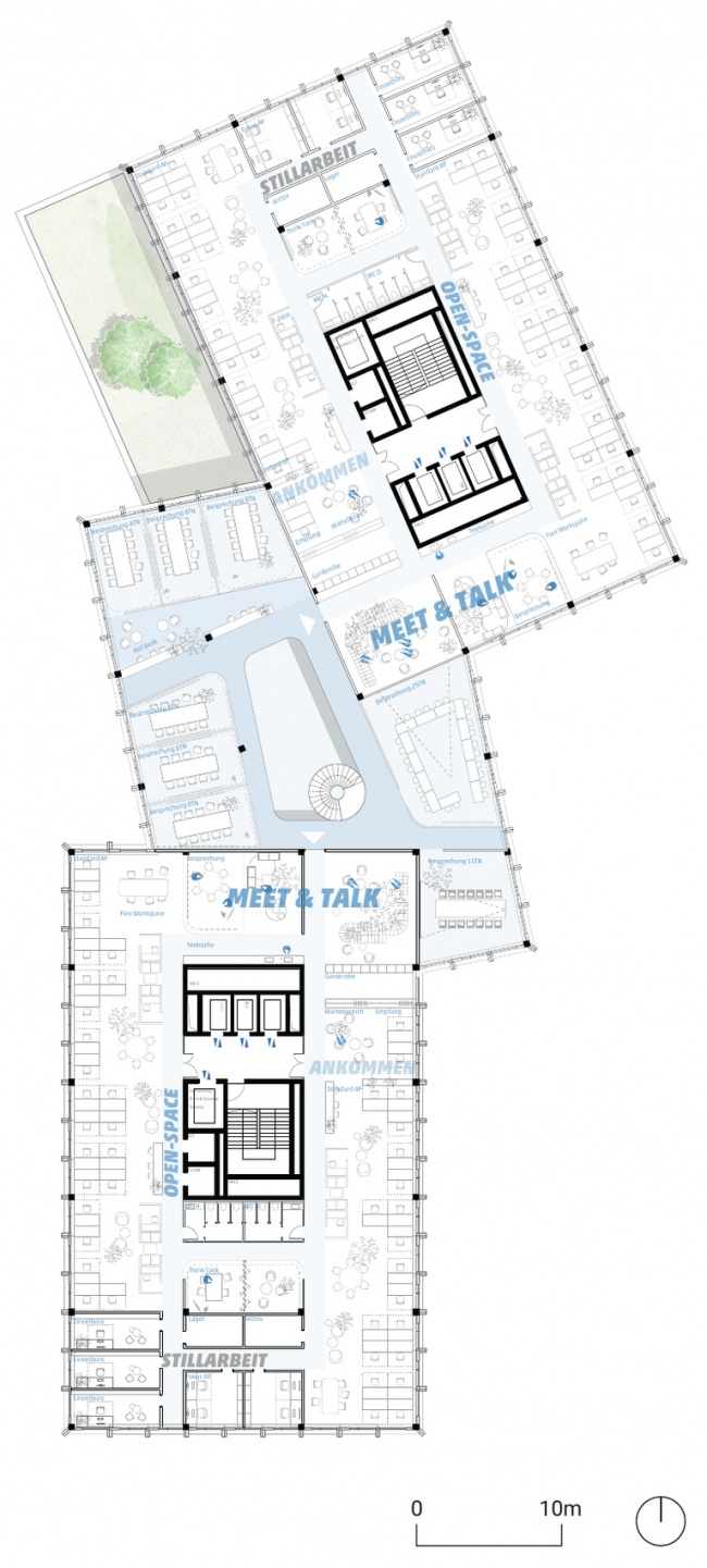 地上三层(2.OG)平面 / Second-floor plan (2.OG)