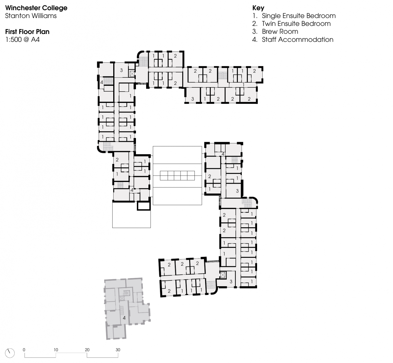 二层平面, First floor plan