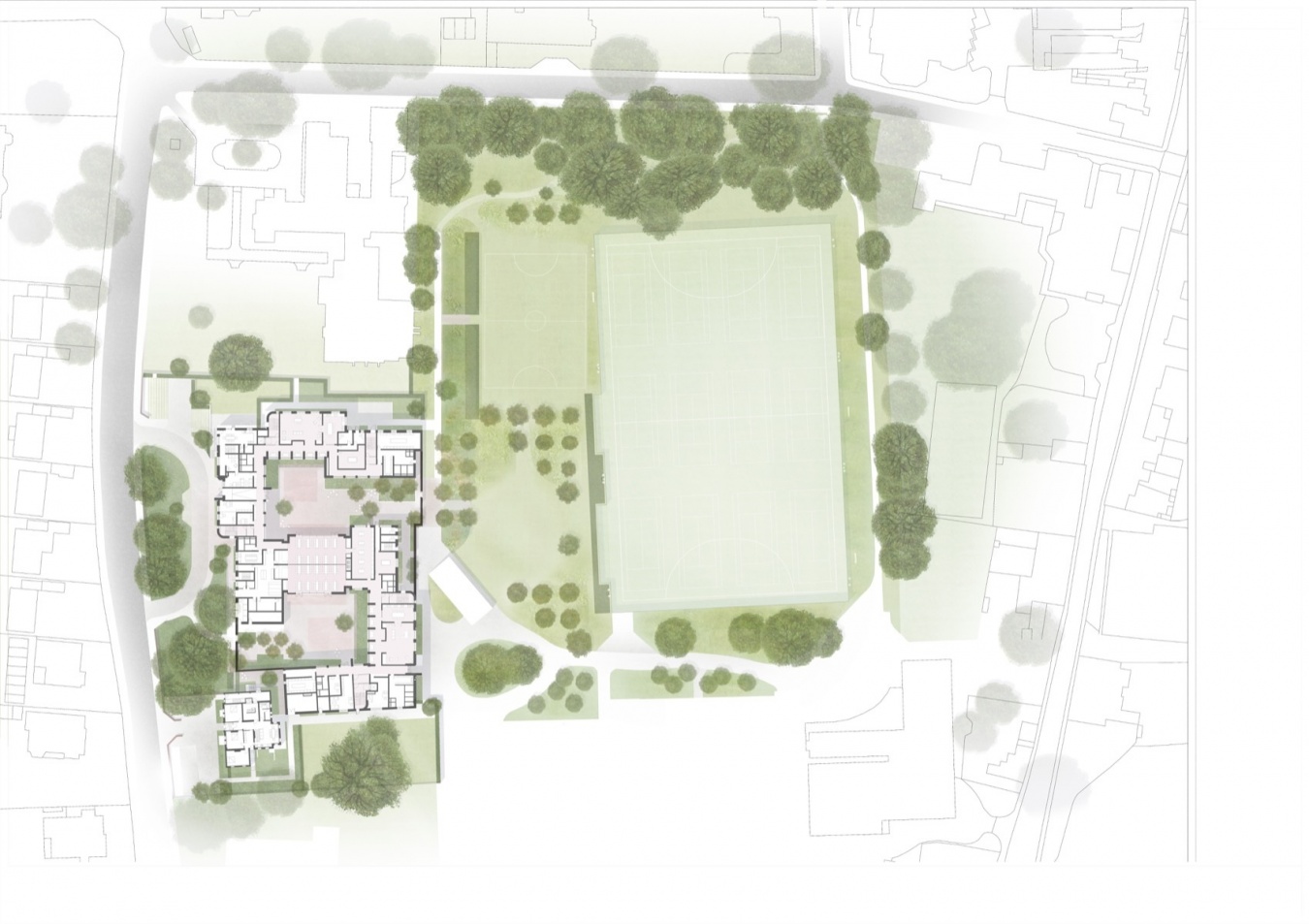景观总平面, Landscape plan