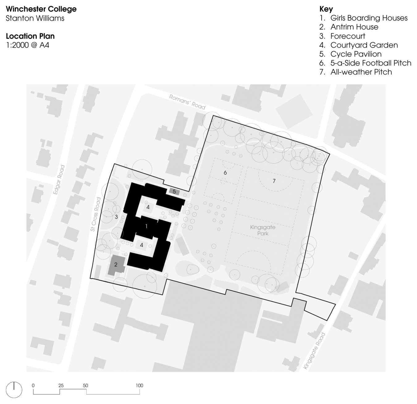 区位总平面, Location plan