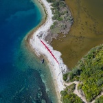 Wound Land Art Installation in Corfu by The Krank