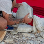 Wound Land Art Installation in Corfu by The Krank