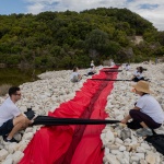 Wound Land Art Installation in Corfu by The Krank