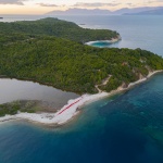 Wound Land Art Installation in Corfu by The Krank