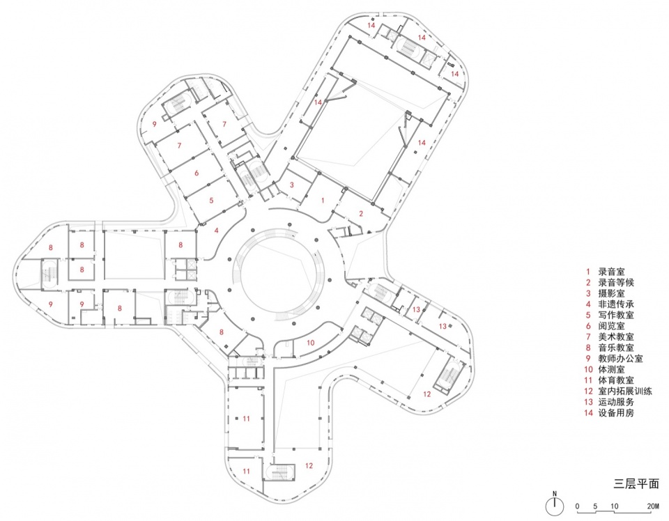 三层平面 / Third-floor plan