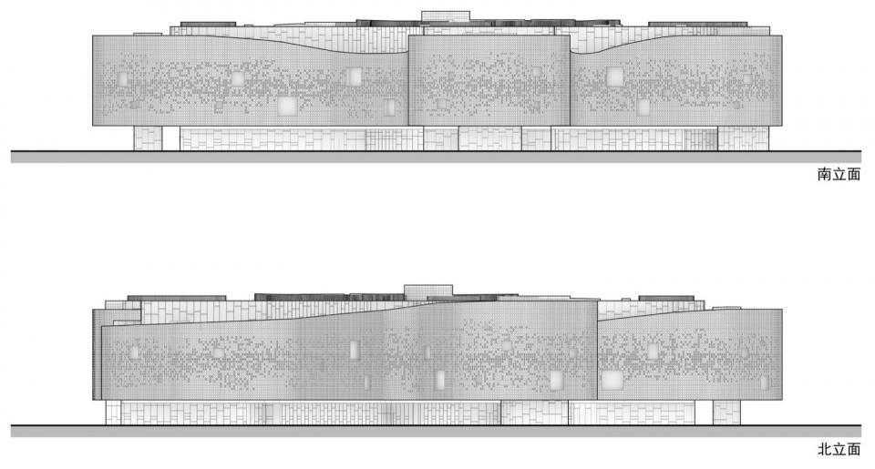 南立面与北立面 / South and north elevations