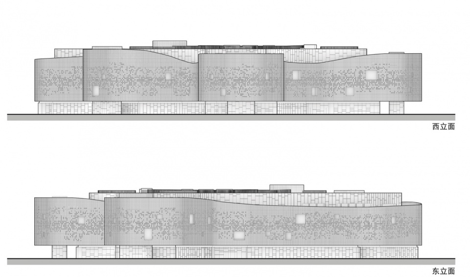 西立面与东立面 / West and east elevations