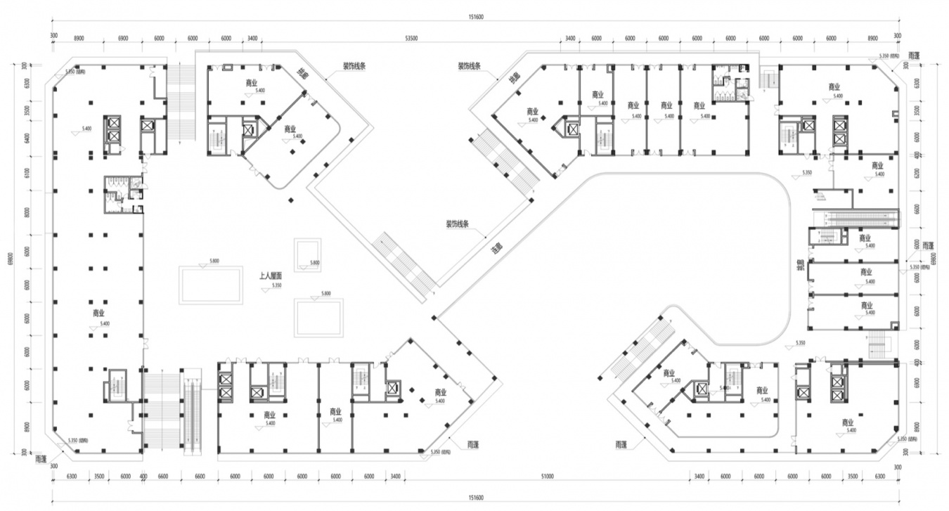 二层平面图 / Second-floor plan